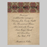 Pretty Pink Fawn Ivory Ornate Wedding Invitation invitations