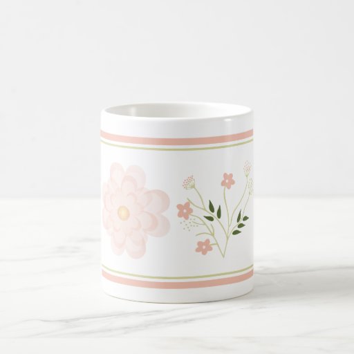 Pretty Pink Floral Mug