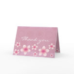 Pretty Pink Flower Thank You Card