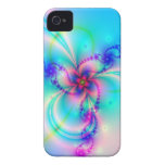 Pretty Pink Fractal Flower iPhone 4 Cover