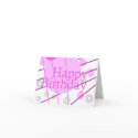 Pretty Pink Happy Birthday Card