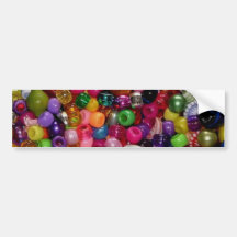 Pretty Pink Jewellery Beads Bumper Sticker