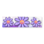 Pretty Pink Peace Sign bumper stickers