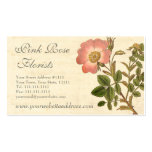 Pretty Pink Rose Feminine Garden Business Card Template