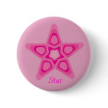 Pretty pink star buttons