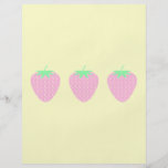 Pretty Pink Strawberry. Personalised Flyer