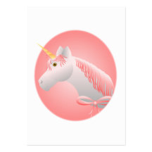 Pretty Pink Unicorn Business Card Template