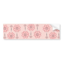 Pretty Pink Wall Flowers Design