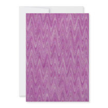 Pretty Pink Zigzag Personalized Invitations