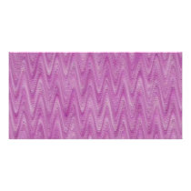Pretty Pink Zigzag Photo Card Template