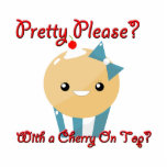 Pretty Please Cherry On Top Muffin Girl Acrylic Cut Out