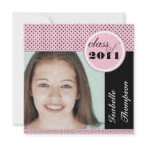 Pretty Polka Dots Modern Graduation Party