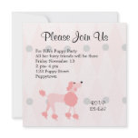Pretty Poodle invitations
