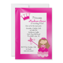 Pretty Princess Birthday Party Invitation