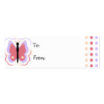 Pretty Purple And Pink Butterfly Gift Tag business cards