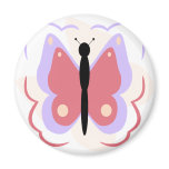 Pretty Purple And Pink Butterfly Magnet