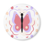 Pretty Purple And Pink Butterfly Magnet