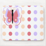 Pretty Purple And Pink Butterfly Mousepad