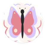 Pretty Purple And Pink Butterfly Sticker