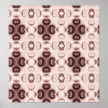 pretty purple and pink pattern poster