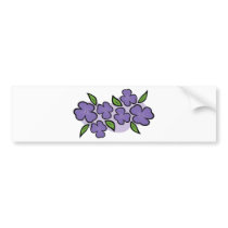 Pretty Purple Flowers bumper stickers