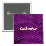 Pretty Purple Lizard Skin Scales Pinback Button