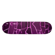 Pretty Purple Mosaic Tiles Girly Pattern Skate Board