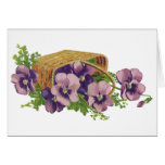 Pretty Purple Pansies in a Basket cards