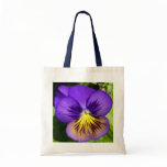Pretty Purple Pansy Tote Bag