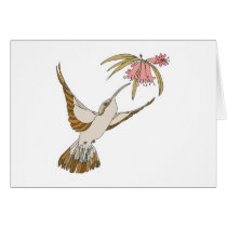 pretty realistic hummingbird greeting cards