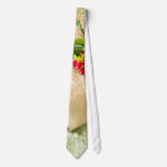 Pretty Red and Green Season Holiday Greetings ties