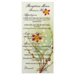 pretty red flowers on soft green rack cards