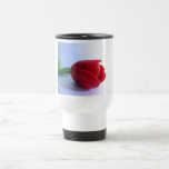 Pretty Red Tulip Travel Mug