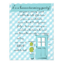 Pretty Robin's Egg Blue Door invitations