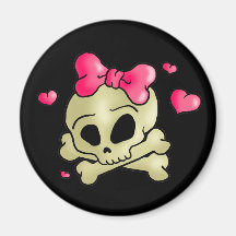Pretty skull magnets