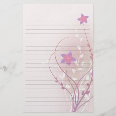 pink lined paper