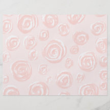 Pretty soft pink rose pattern. custom flyer