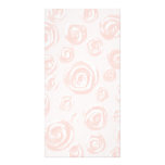 Pretty soft pink rose pattern. picture card