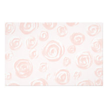 Pretty soft pink rose pattern. customized stationery