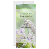 Pretty Spotted Ermine Moth on Agastache Personalized Rack Card