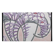 pretty summer floral art nouveau design iPad folio cover