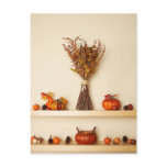 Pretty Thanksgiving Seasonal Decorations postcards
