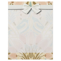 pretty tulips art nouveau floral pattern flyer