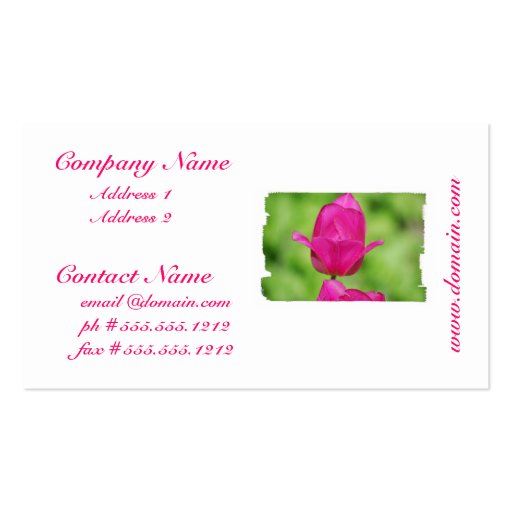 Pretty Tulips Business Cards