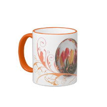 Pretty Tulips Easter Egg Coffee Mugs