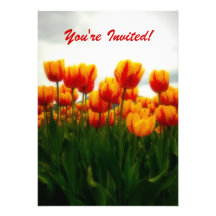 Pretty Tulips Party Invitation