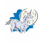 pretty unicorn and full moon t-shirts