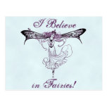 Pretty Vintage Fairy Decal Postcard
