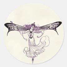 Pretty Vintage Fairy Decal Sticker