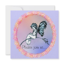 Pretty Vintage Fairy, invitation
